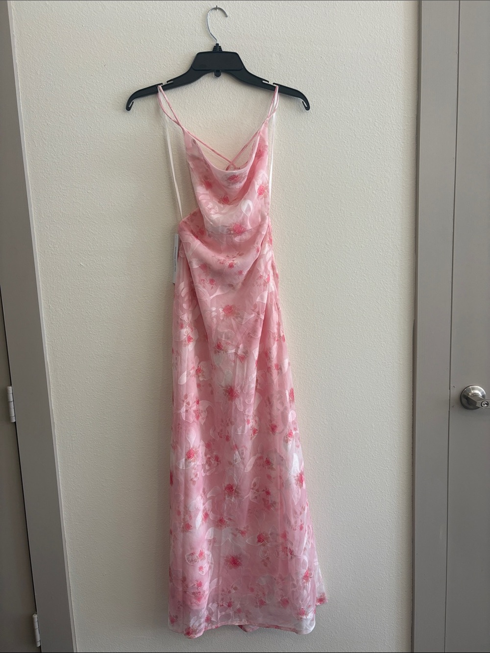 NEW Princess Polly Celena Maxi Dress Pink Floral Burnout